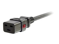 C2G - Strömkabel - IEC 60320 C19 till IEC 60320 C20 - AC 250 V - 15 A - 90 cm - svart 80708