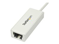 StarTech.com USB 3.0 to Gigabit Ethernet Network Adapter - 10/100/1000 NIC - USB to RJ45 LAN Adapter for PC Laptop or MacBook (USB31000SW) - Nätverksadapter - USB 3.0 - Gigabit Ethernet - vit USB31000SW