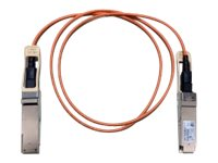 Cisco Direct-Attach Active Optical Cable - Nätverkskabel - QSFP till QSFP - 2 m - fiberoptisk - SFF-8436 - aktiv - brun - för Nexus 93108TC-EX, 93180YC-FX, 9336C-FX2, 9372PX-E QSFP-H40G-AOC2M=