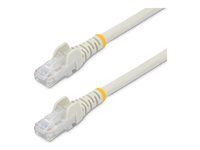 Startech 100ft CAT6 Ethernet Cable, 10 Gigabit Snagless RJ45 650MHz 100W PoE Patch Cord, CAT 6 10GbE UTP Network Cable w/Strain Relief, White, Wiring is UL Certified/TIA - Category 6 - 24AWG (N6PATCH100WH) - Patch-kabel - RJ-45 (hane) till RJ-45 (hane) - 30.5 m - UTP - CAT 6 - hakfri - vit N6PATCH100WH