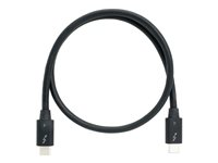 QNAP CAB-TBT4-0M5 - USB-kabel - 24 pin USB-C (hane) till 24 pin USB-C (hane) - Thunderbolt 4 - 50 cm - passiv, upp till 40 Gbps dataöverföringshastighet CAB-TBT4-0M5