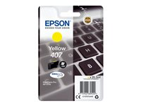 Epson 407 - 20.3 ml - L-storlek - gul - original - bläckpatron - för WorkForce Pro WF-4745, WF-4745DTWF C13T07U440