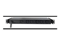 APC Basic Rack PDU - Grenuttag (kan monteras i rack) - AC 208 V - 3-fas - ingång: Hubbell CS8365C - utgångskontakter: 6 (IEC 60320 C19) - 1U - 2.4 m sladd - för P/N: SMTL1000RMI2UC, SMX1000C, SMX1500RM2UC, SMX1500RM2UCNC, SMX750C, SMX750CNC AP7516