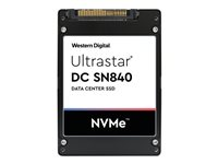 WD Ultrastar DC SN840 WUS4C6464DSP3X5 - SSD - krypterat - 6400 GB - inbyggd - 2.5" - U.2 PCIe 3.1 x4 (NVMe) - FIPS 140-2 - TCG-kryptering med FIPS 0TS2063