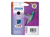 Epson T0801 - 7.4 ml - svart - original - blister - bläckpatron - för Stylus Photo P50, PX650, PX660, PX700, PX710, PX720, PX730, PX800, PX810, PX820, PX830 C13T08014011