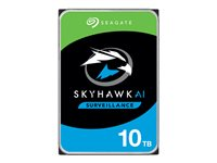 Seagate SkyHawk AI ST10000VE001 - Hårddisk - 10 TB - inbyggd - 3.5" - SATA 6Gb/s - 7200 rpm - buffert: 256 MB ST10000VE001