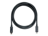 QNAP CAB-TBT4-2M - USB-kabel - 24 pin USB-C (hane) till 24 pin USB-C (hane) - Thunderbolt 4 - 2 m - aktiv, upp till 40 Gbps dataöverföringshastighet CAB-TBT4-2M