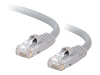 C2G Cat5e Booted Unshielded (UTP) Network Patch Cable - Patch-kabel - RJ-45 (hane) till RJ-45 (hane) - 15 m - UTP - CAT 5e - formpressad, hakfri, tvinnad - grå 83148