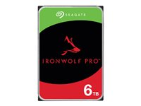 Seagate IronWolf Pro ST6000NT001 - Hårddisk - 6 TB - inbyggd - 3.5" - SATA 6Gb/s - 7200 rpm - buffert: 256 MB - med 3 års Seagate Rescue Data Recovery ST6000NT001