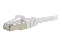 C2G Cat6a Booted Shielded (STP) Network Patch Cable - Patch-kabel - RJ-45 (hane) till RJ-45 (hane) - 1.5 m - STP - CAT 6a - formpressad, hakfri, tvinnad - vit 89936