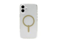 ZAGG Milan Snap - Baksidesskydd för mobiltelefon - MagSafe-kompatibilitet - guldfärgat glitter - för Apple iPhone 16 Plus 702315127