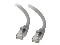 C2G Cat5e Booted Unshielded (UTP) Network Patch Cable - Patch-kabel - RJ-45 (hane) till RJ-45 (hane) - 10 m - UTP - CAT 5e - formpressad, hakfri, tvinnad - grå 83147