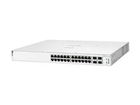 HPE Networking Instant On 1930 24G Class4 PoE 4SFP/SFP+ 370W Switch - Switch - L3 - Administrerad - 24 x 10/100/1000 (PoE) + 4 x 1 Gigabit / 10 Gigabit SFP+ - rackmonterbar - PoE (370 W) JL684B