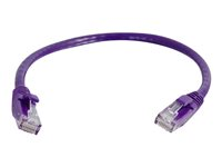 C2G Cat6 Booted Unshielded (UTP) Network Patch Cable - Patch-kabel - RJ-45 (hane) till RJ-45 (hane) - 2 m - UTP - CAT 6 - formpressad, hakfri, tvinnad - lila 83633