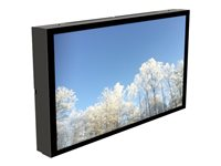 HI-ND Outdoor Wall Casing 55" - Monteringssats (hölje) - liggande - för LCD-panel för digital skyltning - låsbar - metall - svart, RAL 9005 - skärmstorlek: 55" - väggmonterbar - för Samsung OH55A-S WC5517-0101-02