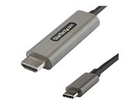 StarTech.com USB C till HDMI-kabel 4K 60 Hz på 3 m med HDR10 - Ultra HD USB Type-C till 4K HDMI 2.0b-videokabeladapter - USB-C till HDMI HDR-skärm/skärmsadapter - DP 1.4 Alt Mode HBR3 - Adapterkabel - USB-C hane till HDMI hane - 3 m - svart - stöd för 4K, aktiv CDP2HDMM3MH
