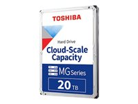 Toshiba MG10 Series MG10SCA20TE - Hårddisk - Enterprise - 20 TB - inbyggd - 3.5" - SAS 12Gb/s - 7200 rpm - buffert: 512 MB MG10SCA20TE