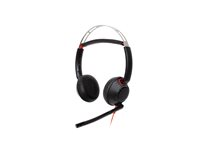HP Poly Blackwire 5220 - Headset - på örat - kabelansluten - USB-C, 3,5 mm kontakt - svart - Certifierad för Skype for Buisness, Cisco Jabber-certifierad, Avaya-certifierad, Certifierad för Microsoft-teams, Zoomcertifierad, UC-certifierad, Works With Chromebook Certified 8X231A6