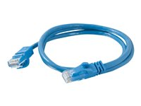 C2G Cat6 Booted Unshielded (UTP) Network Patch Cable - Patch-kabel - RJ-45 (hane) till RJ-45 (hane) - 30 m - UTP - CAT 6 - formpressad, hakfri, tvinnad - blå 83395