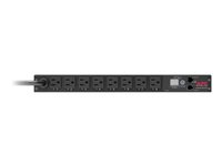 APC Switched Rack PDU AP7900B - Kraftdistributionsenhet (kan monteras i rack) - AC 100-120 V - ingång: NEMA 5-15P - utgångskontakter: 8 (NEMA 5-15) - 1U - 3.65 m sladd - för P/N: SMX1000C, SMX1500RM2UC, SMX1500RM2UCNC, SMX750C, SMX750CNC, SRTL3KRM1UC AP7900B