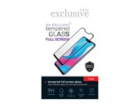 Insmat Exclusive - Skärmskydd för mobiltelefon - helskärm, 9H Brilliant - 2.5D - glas - ramfärg svart 861-1701