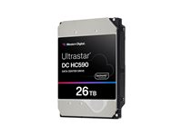 WD Ultrastar DC HC590 - Hårddisk - datacenter - krypterat - 26 TB - inbyggd - 3.5" - SAS 12Gb/s - 7200 rpm - buffert: 512 MB - Self-Encrypting Drive (SED) 0F59375