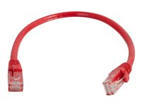 C2G Cat5e Booted Unshielded (UTP) Network Patch Cable - Patch-kabel - RJ-45 (hane) till RJ-45 (hane) - 1.5 m - UTP - CAT 5e - formpressad, hakfri, tvinnad - röd 83222