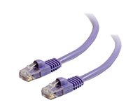 C2G Cat5e Booted Unshielded (UTP) Network Patch Cable - Patch-kabel - RJ-45 (hane) till RJ-45 (hane) - 1 m - UTP - CAT 5e - formpressad, hakfri, tvinnad - lila 83659