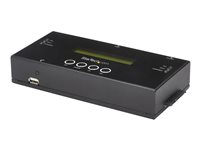 StarTech.com 1:1 fristående hårddisk-duplikator och -raderare för 2,5"/3,5" SATA- och SAS-hårddiskar - Halvledarenhet/hårddiskduplikator - 1 fack (SATA-600 / SAS-2) SATSASDUPE11