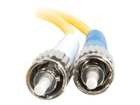 C2G ST-ST 9/125 OS1 Duplex Singlemode PVC Fiber Optic Cable (LSZH) - Nätverkskabel - ST enkelläge (hane) till ST enkelläge (hane) - 3 m - fiberoptisk - duplex - 9 / 125 mikrometer - OS1 - halogenfri - gul 85561