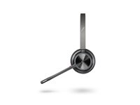 HP Poly Voyager 4320-M - Headset - på örat - Bluetooth - trådlös, kabelansluten - USB-A via Bluetooth-adapter - svart - Certifierad för Microsoft-teams, Zoomcertifierad 77Y98AA