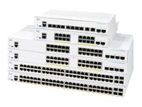 Cisco Business 250 Series CBS250-24T-4X - Switch - L3 - smart - 24 x 10/100/1000 + 4 x 10 Gigabit SFP+ - rackmonterbar - återanvänd CBS250-24T-4XEU-RF