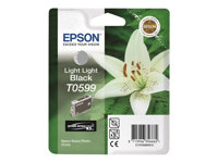 Epson T0599 - 13 ml - light light black - original - blister - bläckpatron - för Stylus Photo R2400 C13T05994010