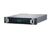 HPE Modular Smart Array 2070 32Gb Fibre Channel SFF Storage - SSD-array - 92 TB - 24 fack (SAS-3) - SSD 7.68 TB x 12 - 32Gb Fibre Channel (extern) - kan monteras i rack - 2U - med 4 x 16Gb SFP FC XCVR sändare P84182-B25