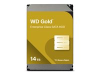 WD Gold WD142KRYZ - Hårddisk - Enterprise - 14 TB - inbyggd - 3.5" - SATA 6Gb/s - 7200 rpm - buffert: 512 MB WD142KRYZ