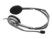 Logitech Stereo H111 - Headset - på örat - kabelansluten 981-000593