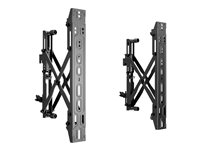 Multibrackets M Pro - Monteringskomponent (2 intryckbara, utdragbara armar) - för LCD-display - stål - svart - skärmstorlek: 40"-65" 7350073734726