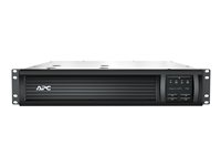 APC Smart-UPS 750VA LCD RM - UPS (kan monteras i rack) - AC 230 V - 500 Watt - 750 VA - Ethernet, RS-232, USB - utgångskontakter: 4 - 2U - svart - för P/N: AR3103SP, AR3106SP, AR4024SP, AR4024SPX429, AR4024SPX431, AR4024SPX432, NBWL0356A SMT750RMI2UC