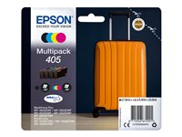 Epson 405 Multipack - 4-pack - svart, gul, cyan, magenta - original - blister med RF-larm/akustiskt larm - bläckpatron - för WorkForce WF-7310, 7830, 7835, 7840; WorkForce Pro WF-3820, 3825, 4820, 4825, 4830 C13T05G64020