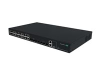 HPE Networking Comware 5150L 24p 10M/100M/1G PoE+ 4p SFP 1G Combo 4p SFP+ 1G/10G 405W - Switch - L3 - Administrerad - 24 x 10/100/1000Base-T (PoE+) + 4 x 100/1000Base-X SFP + 4 x 1 Gigabit/10 Gigabit SFP+ (upplänk/stackning) - rackmonterbar - PoE+ (405 W) S6X51A#ABB