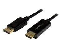 StarTech.com DisplayPort till HDMI-konverterarkabel - 1 m - 4K - Adapterkabel - DisplayPort hane till HDMI hane - 1 m - svart - stöd för 4K - för P/N: TB3DK2DPPD, TB3DK2DPPDUE, TB3DK2DPW, TB3DK2DPWUE, TB3DKDPMAW, TB3DKDPMAWUE DP2HDMM1MB