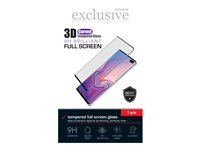 Insmat Exclusive - Skärmskydd för mobiltelefon - helskärm - 3D - glas - ramfärg svart - för Motorola Edge 60 Fusion 861-1658