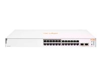 HPE Aruba Instant On 1830 24G 12p Class4 PoE 2SFP 195W Switch - Switch - smart - 12 x 10/100/1000 + 12 x 10/100/1000 (PoE+) + 2 x Gigabit SFP - skrivbordsmodell, rackmonterbar - PoE+ (195 W) JL813A#ABB