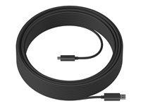 Logitech Strong - USB-kabel - USB typ A (hane) till 24 pin USB-C (hane) - USB 3.2 Gen 2 - 25 m - plenum, Active Optical Cable (AOC) - för Room Solution Huddle, Large 939-001802