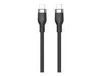 HyperJuice - USB-kabel - 24 pin USB-C (hane) till 24 pin USB-C (hane) - USB 2.0 - 1 m - utökat effektområde (EPR), USB-strömförsörjning (240W) - svart HJ4001BKGL