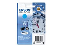 Epson 27 - 3.6 ml - cyan - original - bläckpatron - för WorkForce WF-3620, WF-3640, WF-7110, WF-7210, WF-7610, WF-7620, WF-7710, WF-7715, WF-7720 C13T27024012
