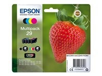 Epson 29 Multipack - 4-pack - svart, gul, cyan, magenta - original - blister - bläckpatron - för Expression Home XP-245, 247, 255, 257, 332, 342, 345, 352, 355, 435, 442, 445, 452, 455 C13T29864012