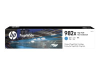 HP 982X - 116 ml - Lång livslängd - cyan - original - PageWide - bläckpatron - för LaserJet Enterprise Flow MFP M776; PageWide Managed Color Flow MFP E776, MFP E77660 T0B27A