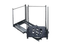 Middle Atlantic SRSR Series 12RU Slide Out Rotating Rail System - Roterande skensystem - anodized, borstad svart - 12U - 19" SRSR-X-12