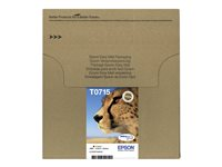 Epson T071 Easy Mail Packaging - 4-pack - 23.9 ml - svart, gul, cyan, magenta - original - box - bläckpatron - för Stylus DX9400, SX115, SX210, SX215, SX218, SX415, SX515, SX610; Stylus Office BX310, BX610 C13T07154511